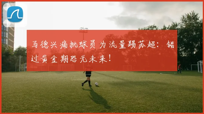 马德兴痛批球员为流量踢苏超:错过黄金期恐无未来!